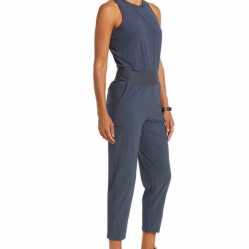 Zella Dark Blue Sleeveless Jumpsuit